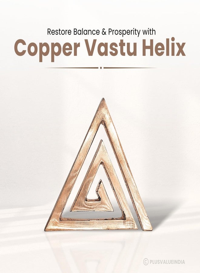 Plus Value Copper Helix Vastu for South-East Vastu Yantra Dosh Nivaran, Missing Corner & Vastu Defect Remedy, Ideal for Home, Kitchen, Bedroom, Entrance - Vastu Correction Tool, Premium Copper (1pc) - Image 3